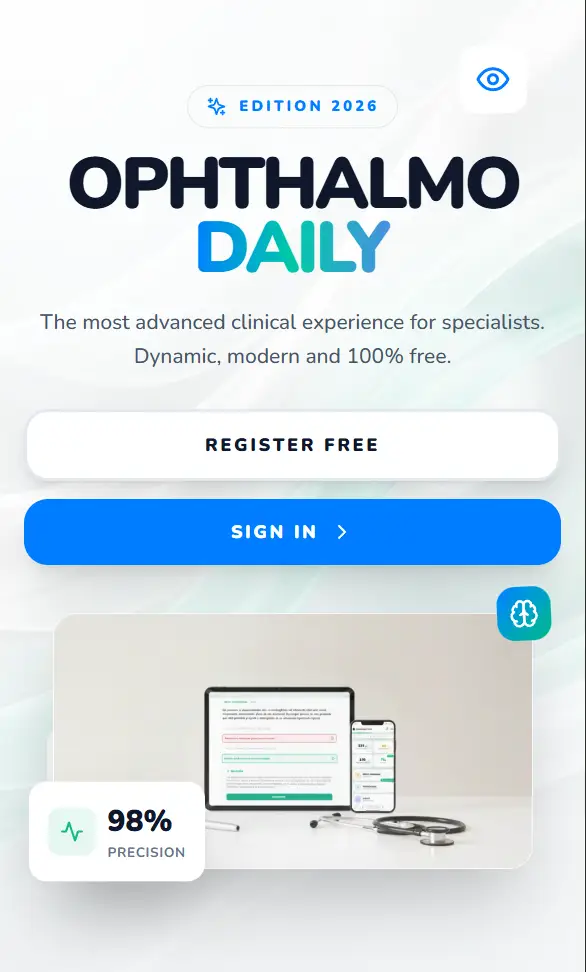Captura de pantalla de la plataforma Ophthalmo-Daily